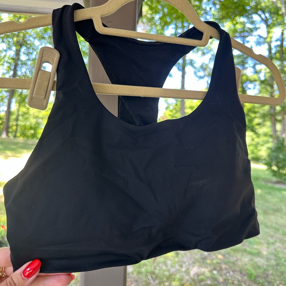 Lululemon black sports bra, size 8